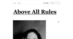 Desktop Screenshot of aboveallrules.com